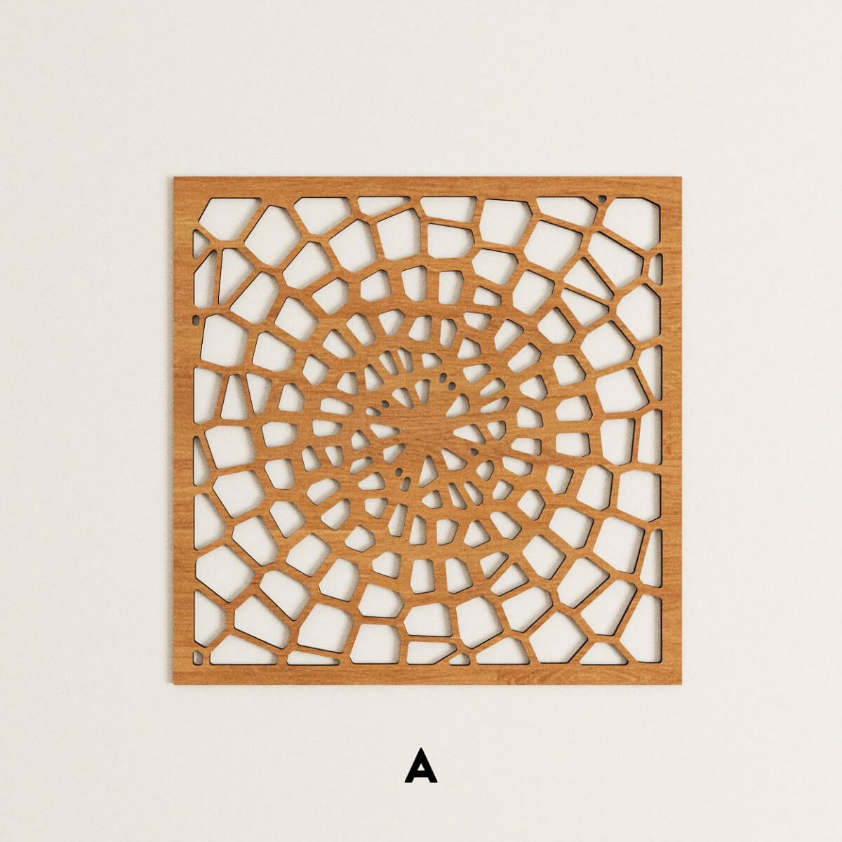 Parametric laser cut wooden panels