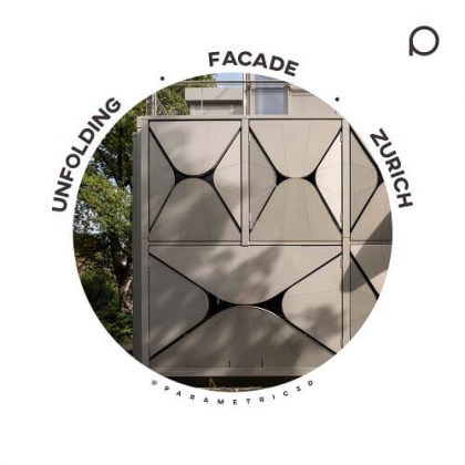 Facades of Zurich apartment block - parametric design