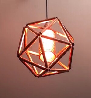 Pipe Geometric Lamp