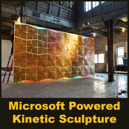 Microsoft Powered Kinetic Sculpture - Parametric Design