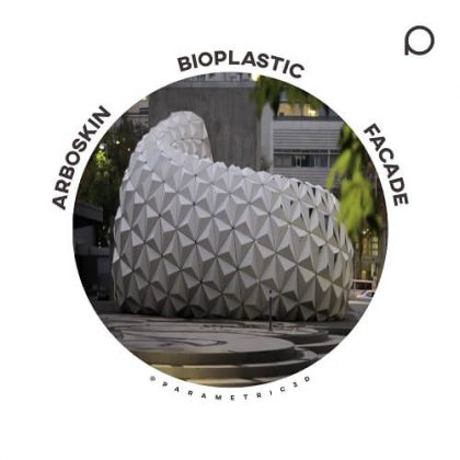 ArboSkin Bioplastic Facade - Parametric Design