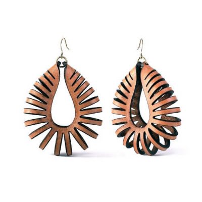 Leather Earrings Designs & Ideas #1 - Laser Cutting Designs
