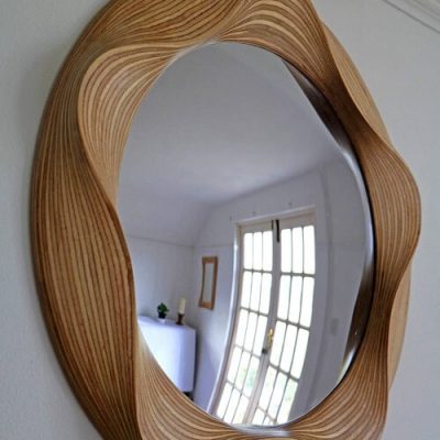 Wooden Wall Mirror #1 - Laser Cutting Designs & Ideas