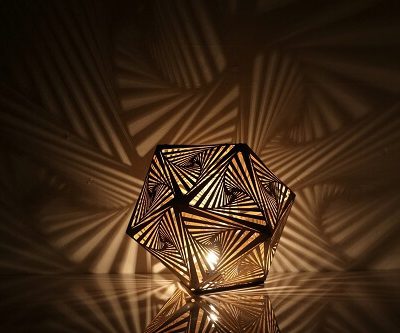 Wooden Table Lamp #3 - Laser Cutting Designs & Ideas