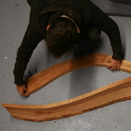 Bandsawn Bands Feature-Based Design and Fabrication of Nested Freeform Surfaces in Wood