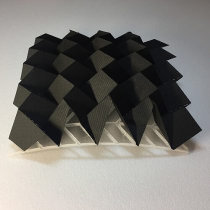 An Algorithm of Rigid Foldable Tessellation Origami to Adapt to Free-Form Surfaces