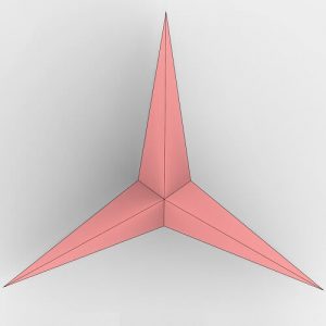 Triangular Origami Grasshopper3d python