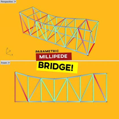 Millipede Bridge Grasshopper3d Tutorial
