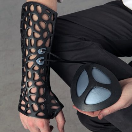 Osteoid 3D-printed medical cast