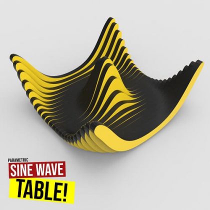 Sine Wave Table Grasshopper3d Definition weaverbird plugin