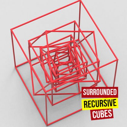 sourounded recursive cubes500