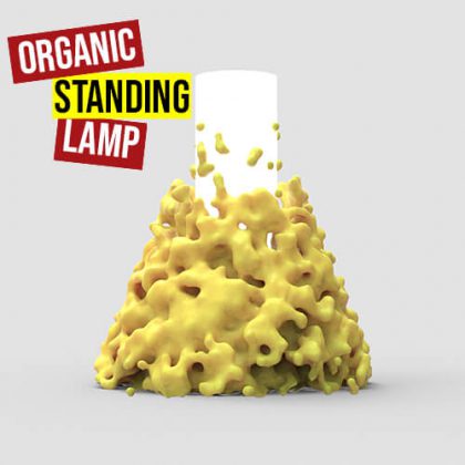 Organic Standing Lamp Grasshopper3d Definition Dendro physarealm plugin