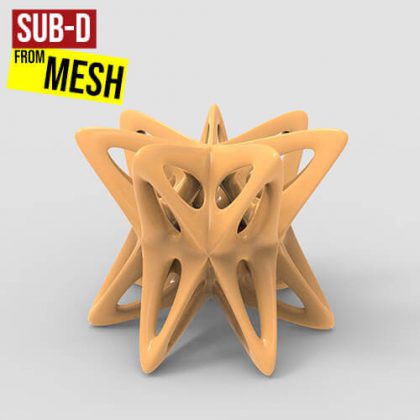 Sub-D from Mesh Grasshopper3d Definition Rhino 7