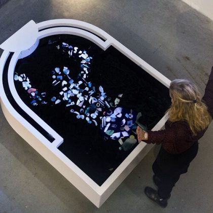 Plastic Reflectic interactive installation