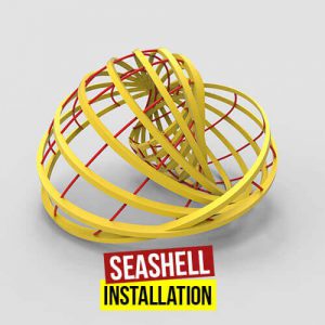 Seashell Installation Grasshopper3d