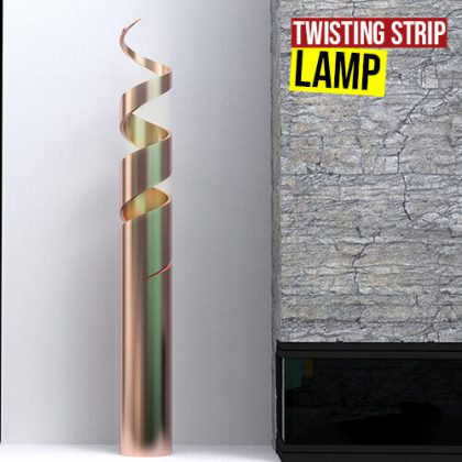 Twisting Strip Lamp Grasshopper3d