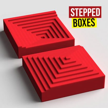 Stepped Boxes Grasshopper3d