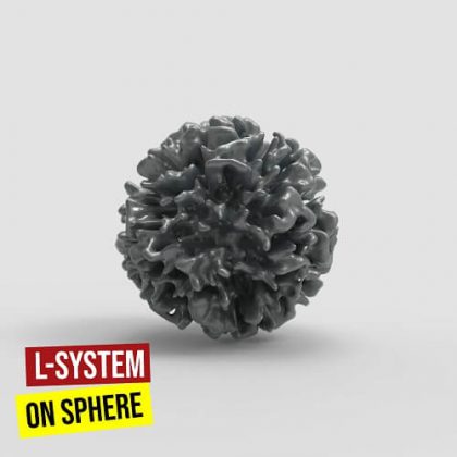 L-System on Sphere Grasshopper3d