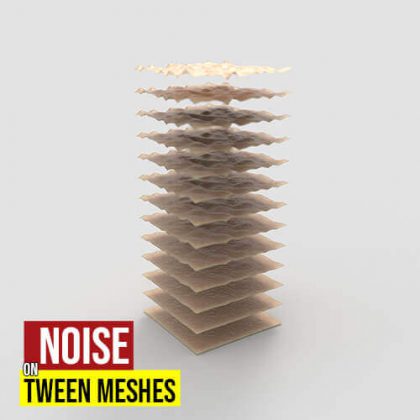 Noise on Tween Meshes Grasshopper3d