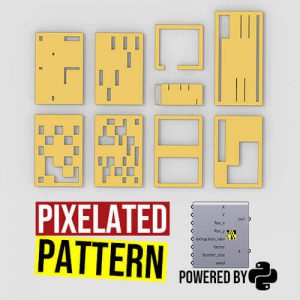Pixelated Pattern Python Grasshopper3d