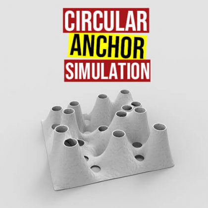 Circular Anchor Simulation Grasshopper3d