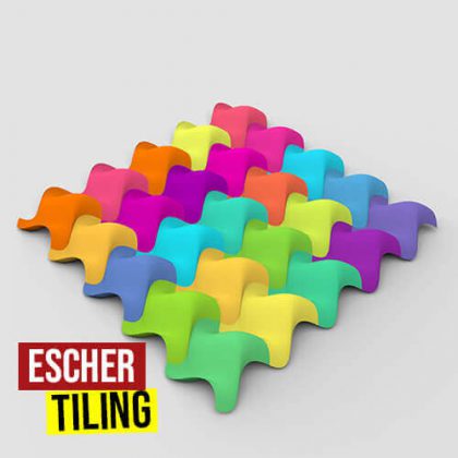 Escher Tiling Grasshopper3d Parakeet Plugin