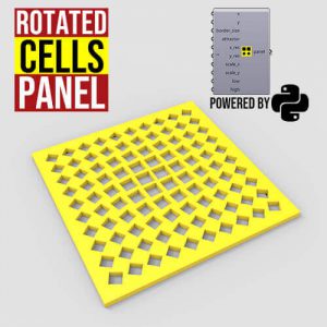 Rotated Cells Panel Grasshopper3d Python