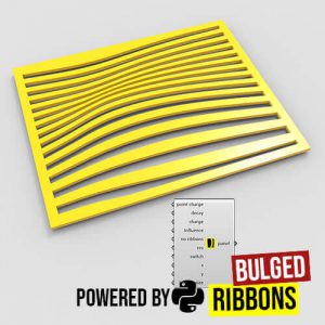 Bulged Ribbons Grasshopper3d Python