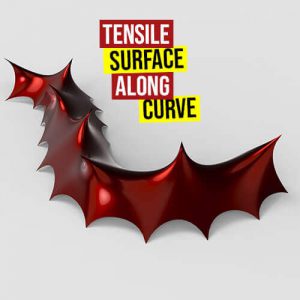 Tensile Surface Along Curve Grasshopper3d
