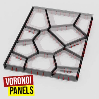 Voronoi Panels Grasshopper3d OpenNest Plugin