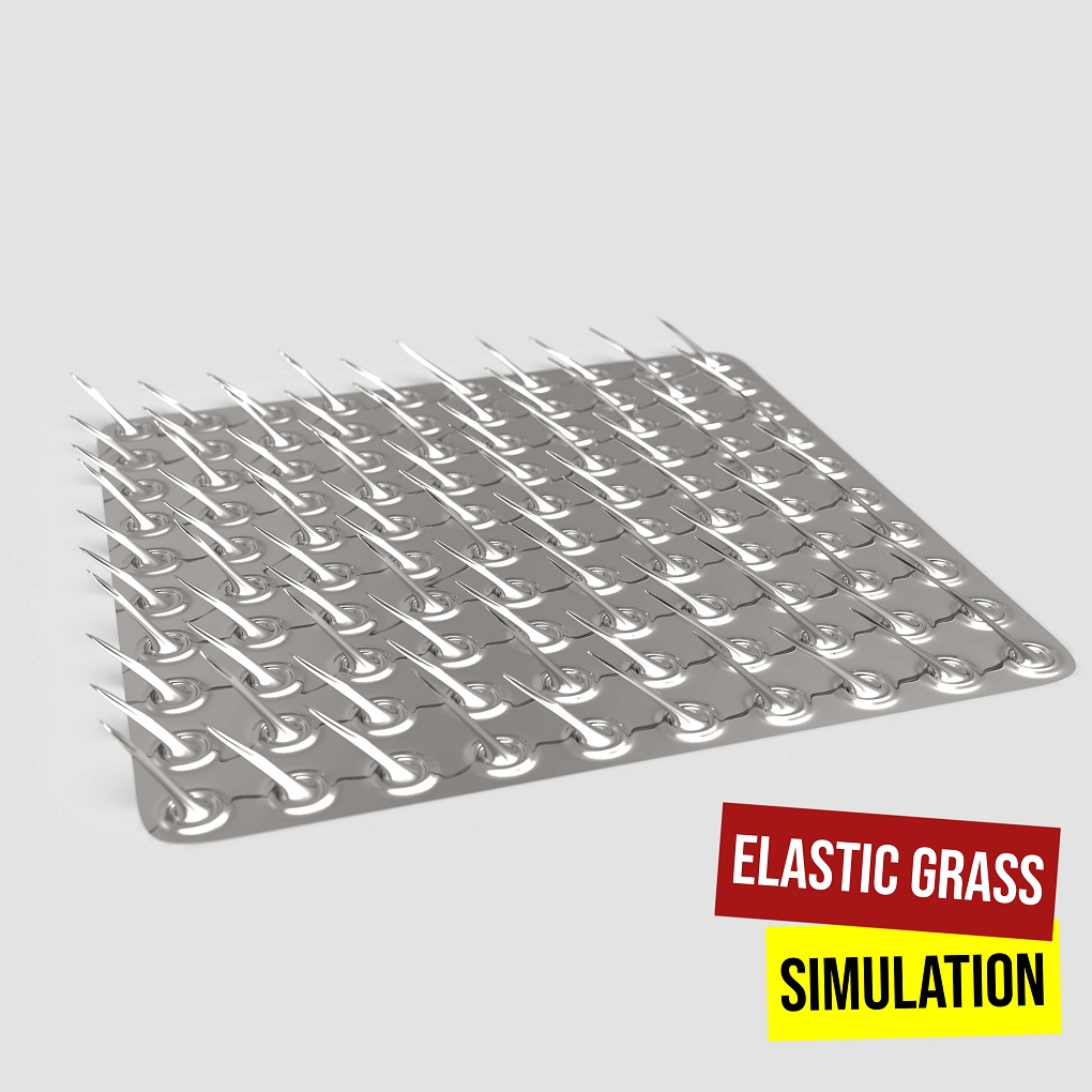 Elastic Grass Simulation