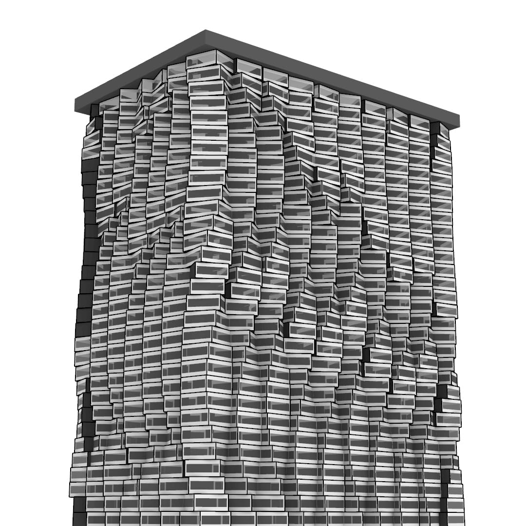 Parametric facade (MIRA Tower)