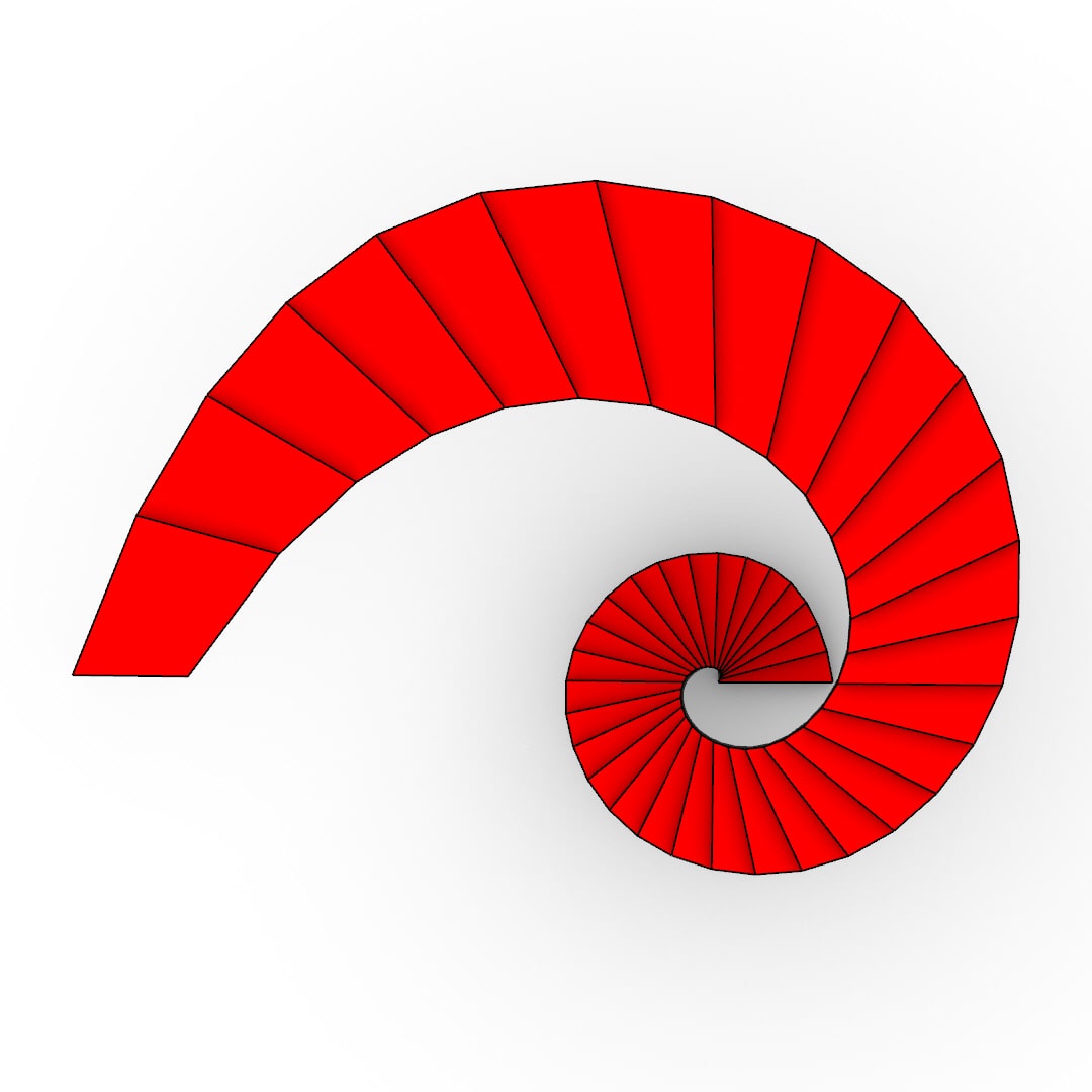 Grasdlshopper Script (Fibonacci Stairs)