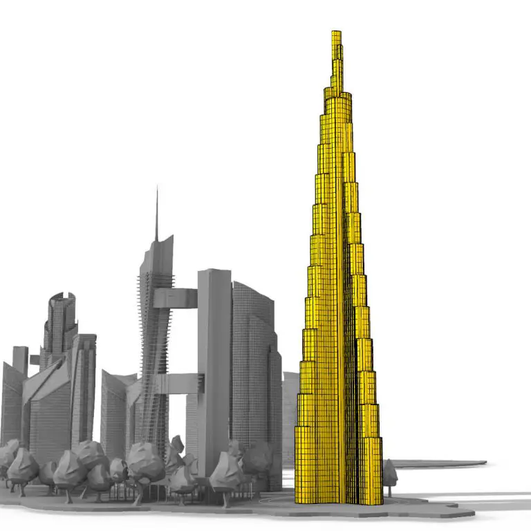 BURJ KHALIFA モデル The Burj Khalifa is the world's tallest structure, With a