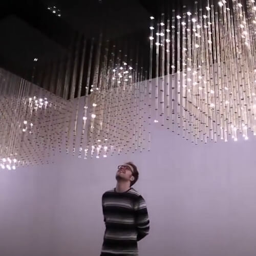 Swarm Light Responsive Light Installation