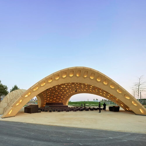 BUGA Wood Pavilion Digital Fabrication