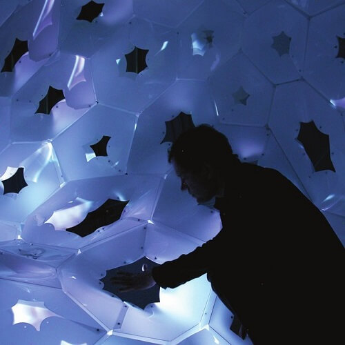 Nuit Blanche Pavilion a lightweight structure