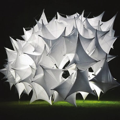 Underwood Pavilion parametric tensegrity structure