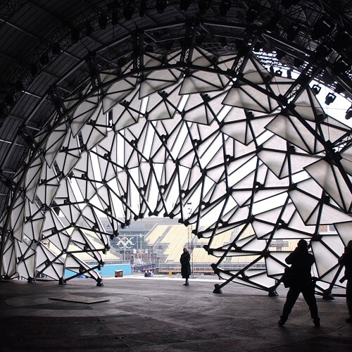 Performance Software Approaches for Kinetic Architecture: Programmable Matter Based Simulations