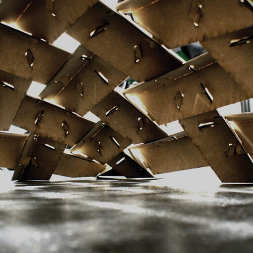 WikiVault reciprocal frame structure