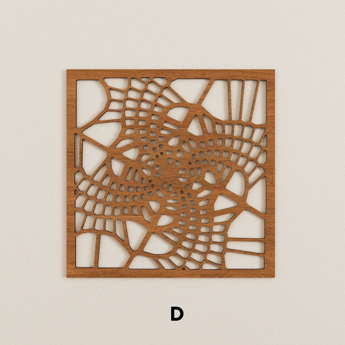 Parametric laser cut wooden panels
