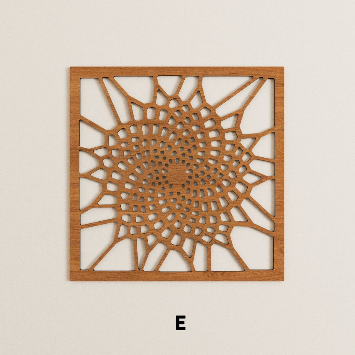 Parametric laser cut wooden panels