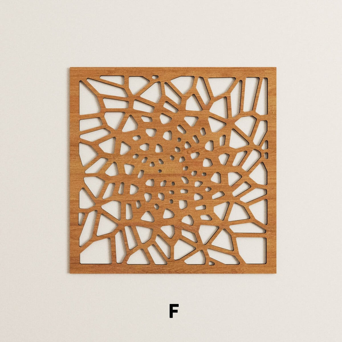 Parametric laser cut wooden panels