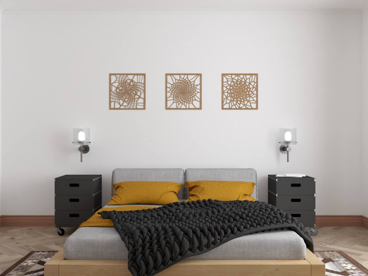 Parametric laser cut wooden panels