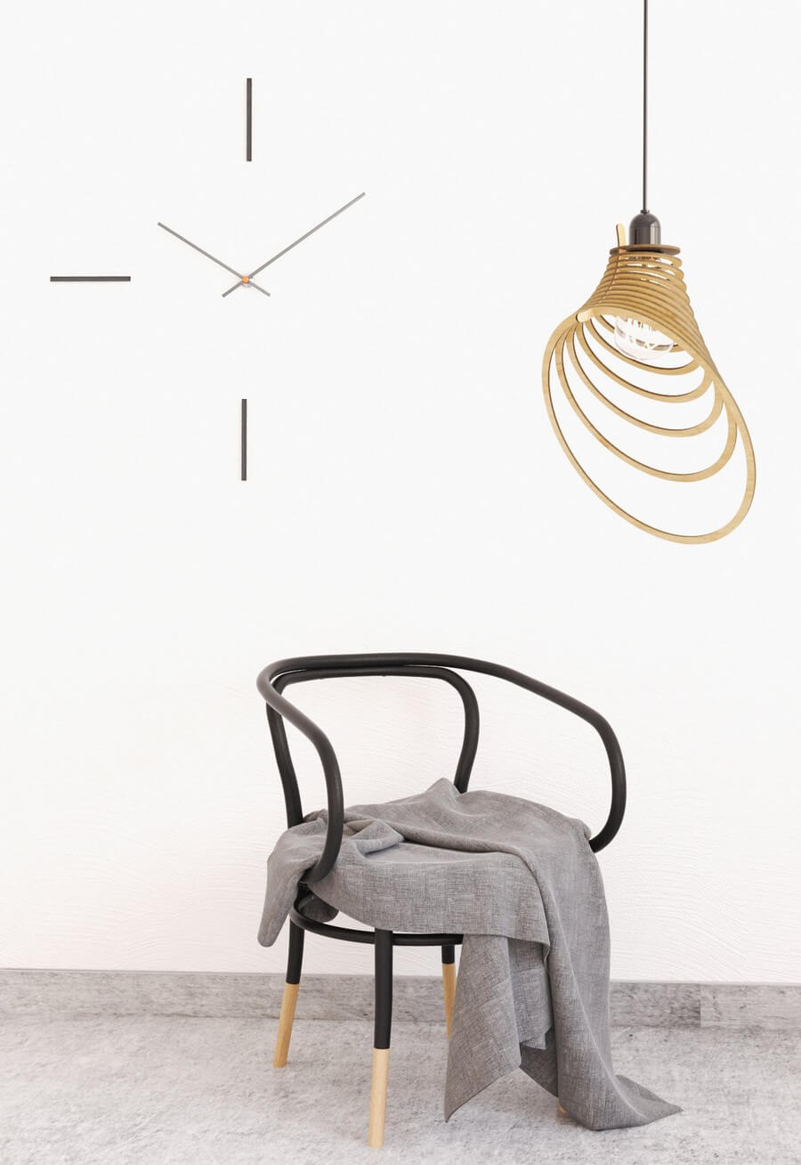 Wooden Pendant Lamp #1: Laser Cutting Designs & Ideas