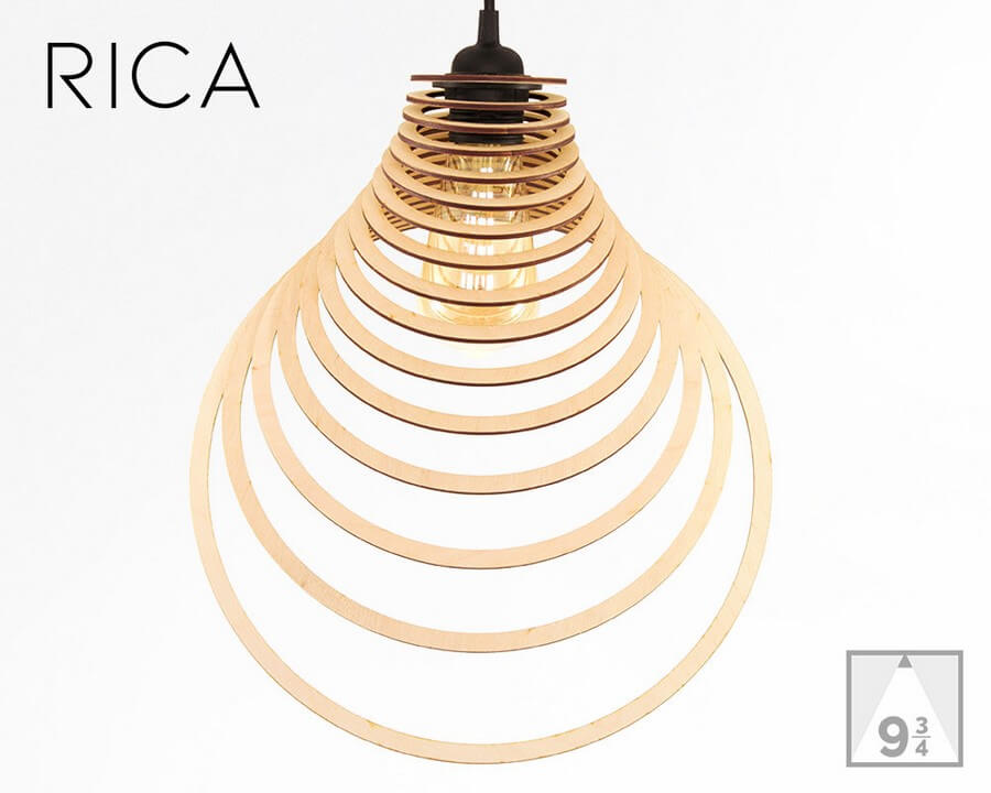Wooden Pendant Lamp #1: Laser Cutting Designs & Ideas