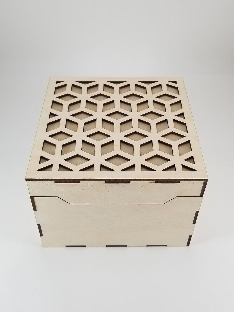 Wooden Box #1 - Laser Cutting Designs & Ideas