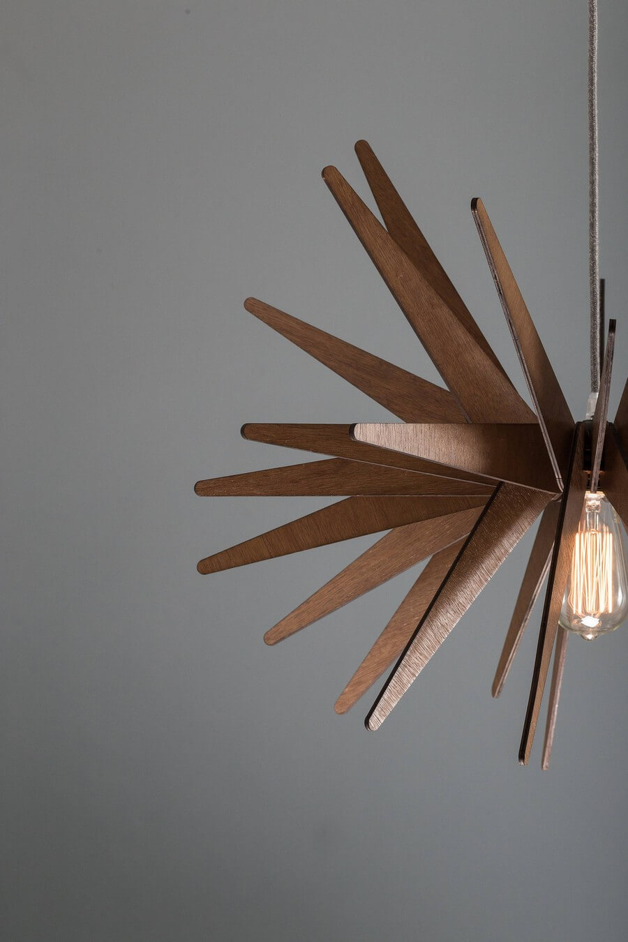 Wooden Pendant Lamp #2 - Laser Cutting Designs & Ideas