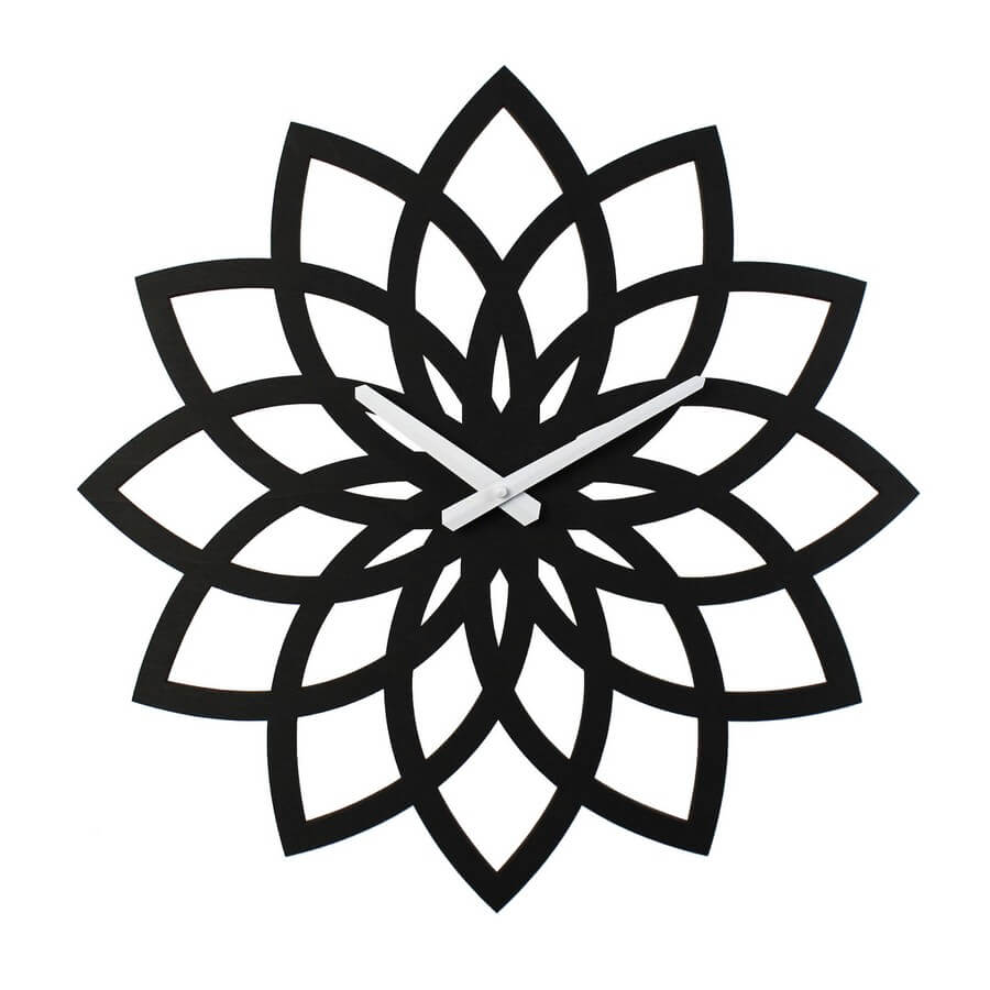 Wooden Clock #5 - Laser Cutting Designs & Ideas