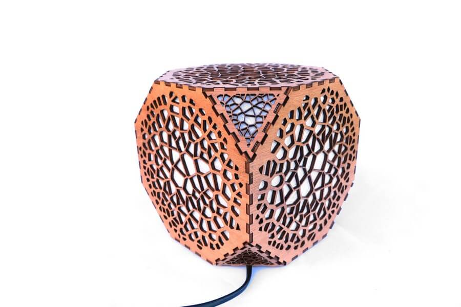 Wooden Floor Lamp #2 - Laser Cutting Designs